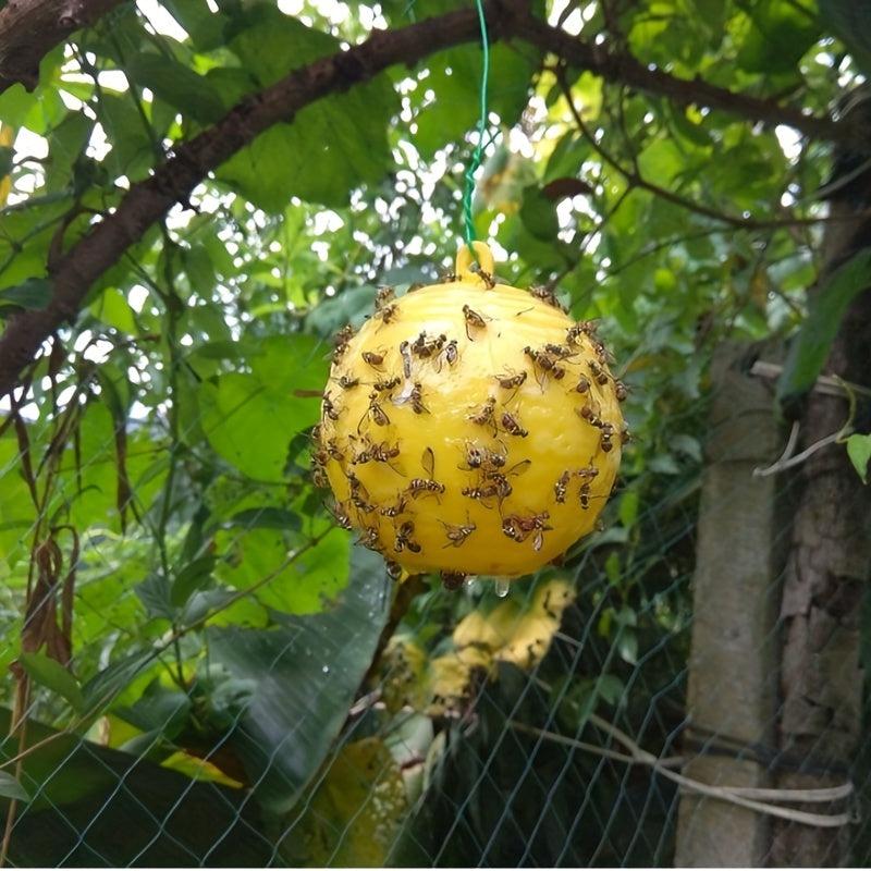 1pc Pumpkin Shape Sticky Fly Trap Ball Outdoor Pest Control