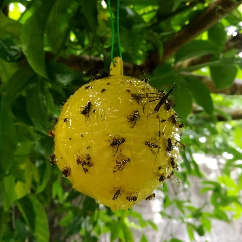 1pc Pumpkin Shape Sticky Fly Trap Ball Outdoor Pest Control