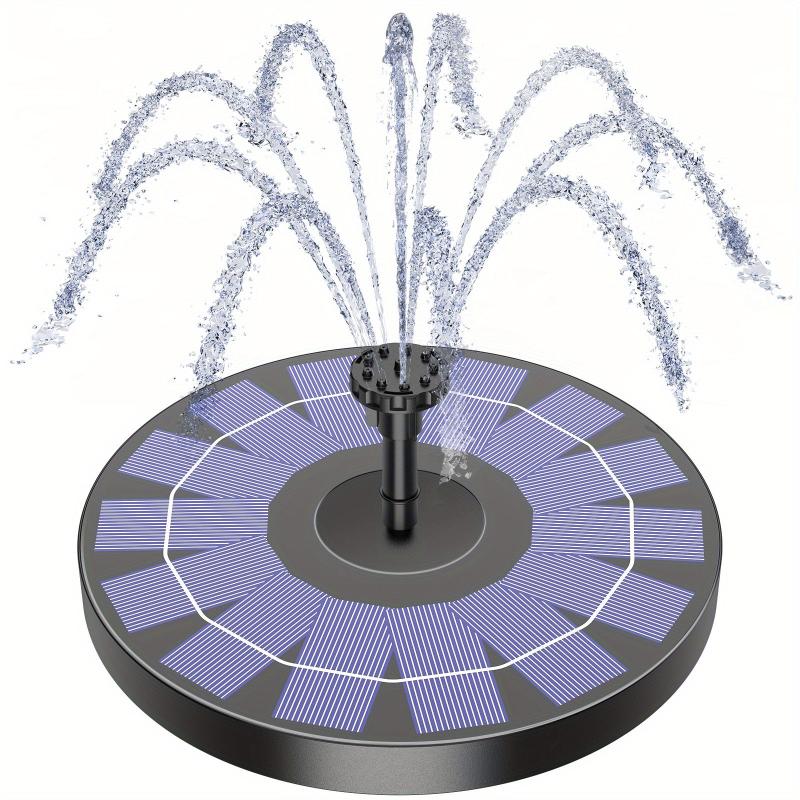 Solar Bird Bath Fountain Pump Upgrade 3 5W Solar Fountain With 6 Nozzles