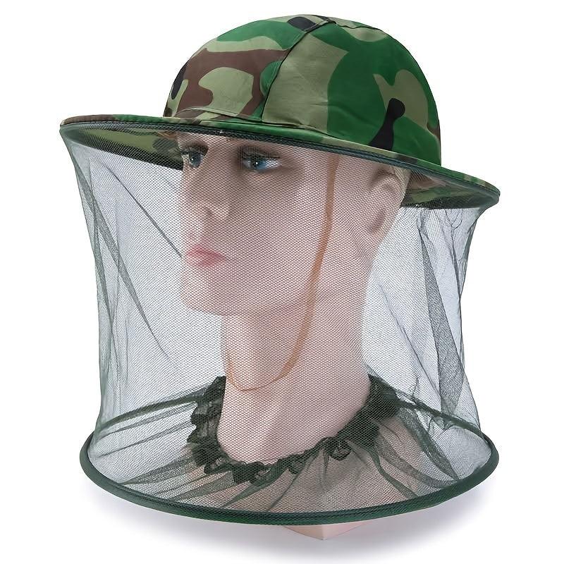 Net Mesh Face Protector Cap Insect Bee Resistance Sun Fish Hat