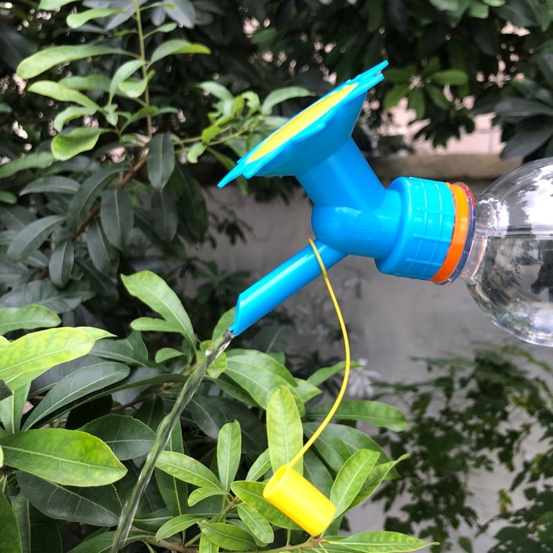 2in1 Watering Can Sprinkler Indoor Seedlings Plants Plastic Dual Head Bottle