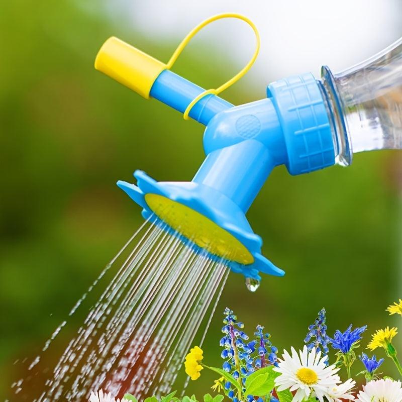 2in1 Watering Can Sprinkler Indoor Seedlings Plants Plastic Dual Head Bottle