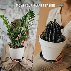 6pcs Plant Saucer Plastic Plant Tray 10 16 Cm Flower Pot Container Indoor Outdoo