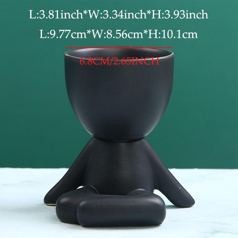 Creative Ceramic Succulent Flower Pot for Home Decor