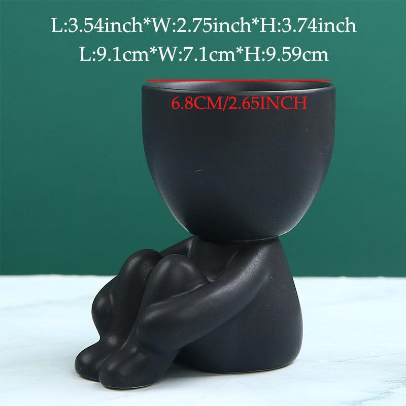 Creative Ceramic Succulent Flower Pot for Home Decor
