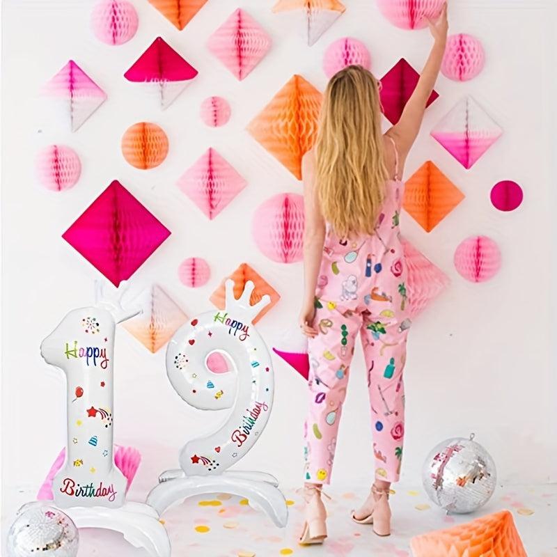 Standing Digital Balloon Crown Printed DIY Creative Small Gift