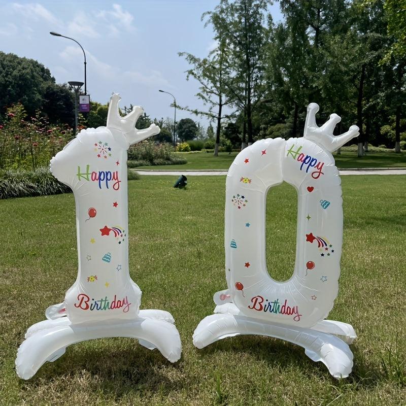 Standing Digital Balloon Crown Printed DIY Creative Small Gift
