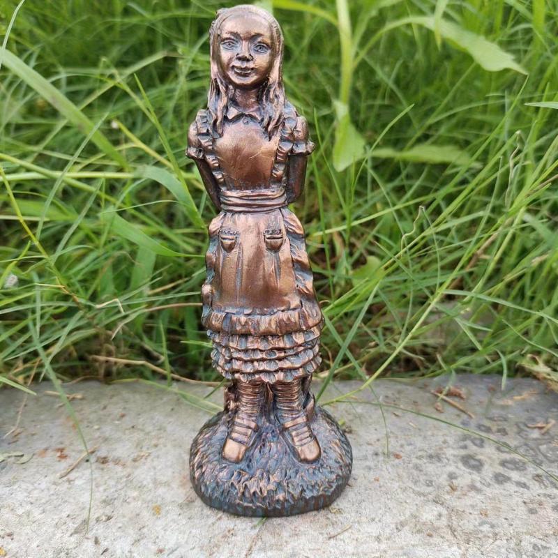 Wonderland Ornament Set Cast Stone Resin Statue Alice In Wonderland