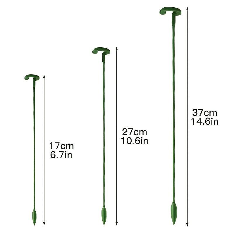 10pcs Flower Plant Support Rods for Home Gardening & Living Room Decor