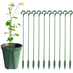 10pcs Flower Plant Support Rods for Home Gardening & Living Room Decor