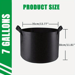 6pcs Nonwoven Grow Bags 3-10 Gal w/ Handles for Potatoes Tomatoes