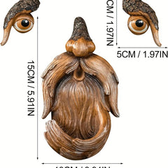 Tree Face Decor Bird Feeder - Holiday Cheer for Patio, Lawn, Yard