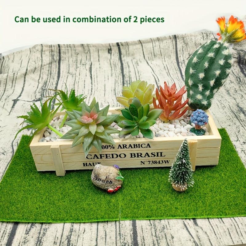 2pcs Artificial Turf Moss Micro Landscape Decoration Bonsai Accessories