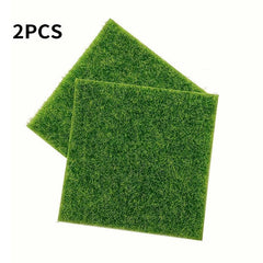 2pcs Artificial Turf Moss Micro Landscape Decoration Bonsai Accessories