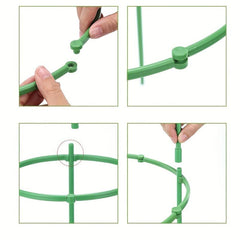 Plant Support Stakes & Half Round Rings for Easy Plant Growth