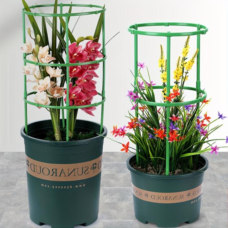 Plant Support Stakes & Half Round Rings for Easy Plant Growth