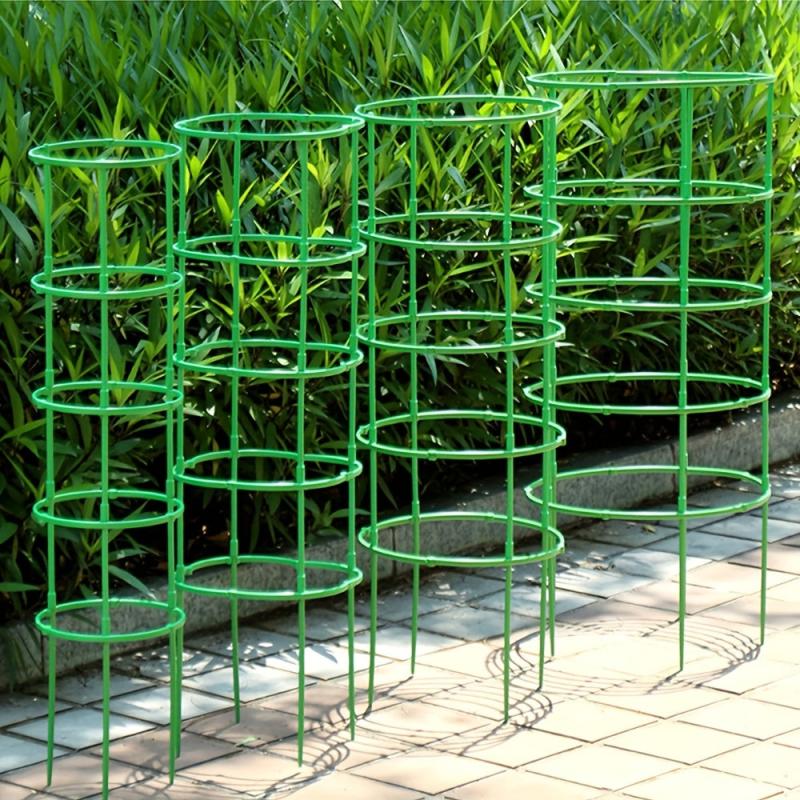 Plant Support Stakes & Half Round Rings for Easy Plant Growth