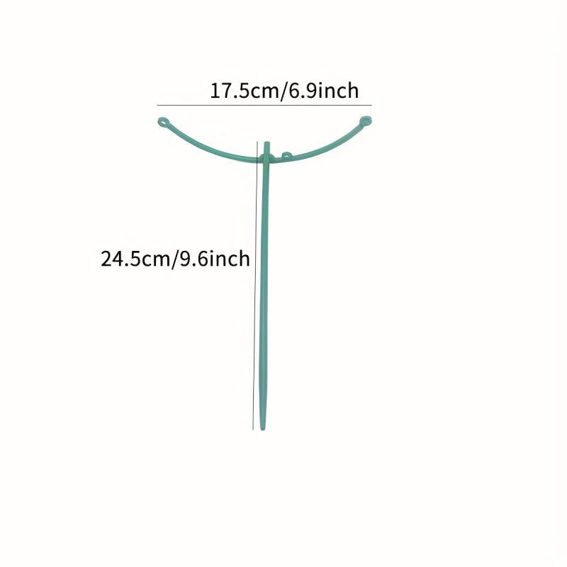Plant Support Stakes & Half Round Rings for Easy Plant Growth