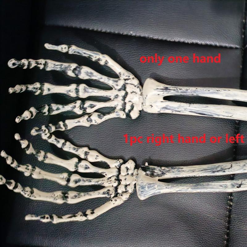 1pc Halloween Realistic Skull Skeleton Head Human Hand Arms