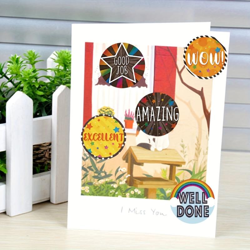 500 Sheets Reward Stickers for Teachers Motivational Stickers