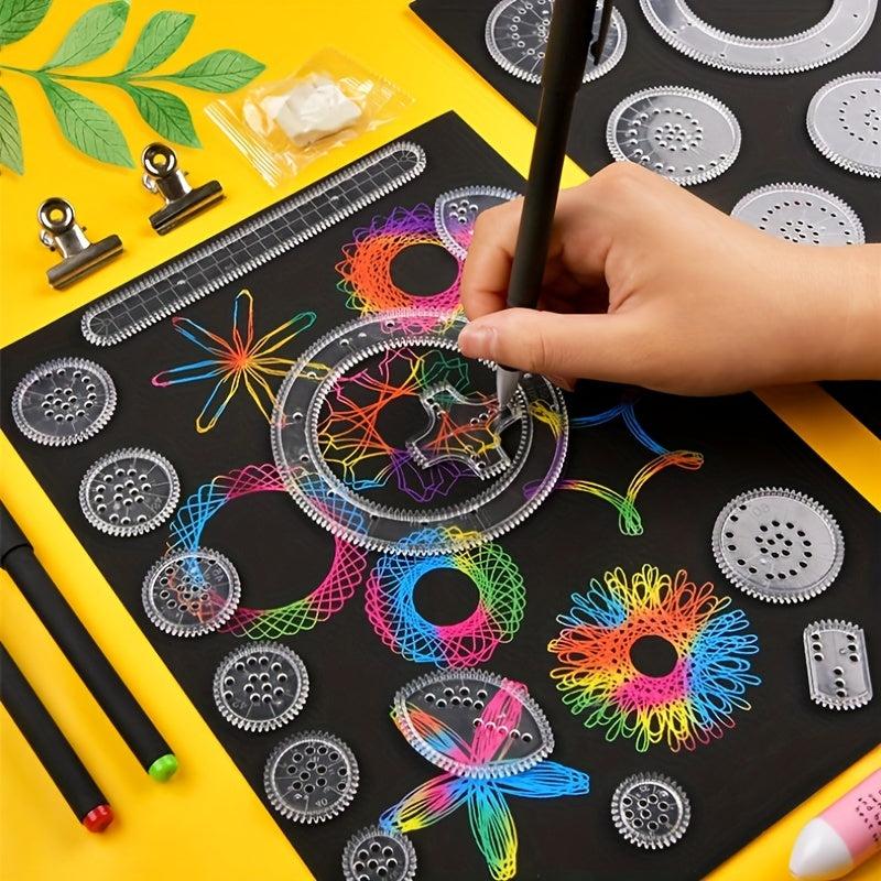 22pcs Ruler Set for Drawing Various Patterns Ideal for Elementary School