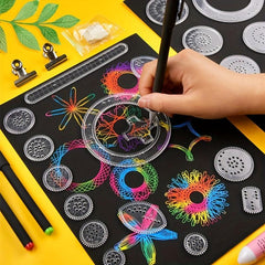 22pcs Ruler Set for Drawing Various Patterns Ideal for Elementary School