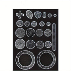 22pcs Ruler Set for Drawing Various Patterns Ideal for Elementary School