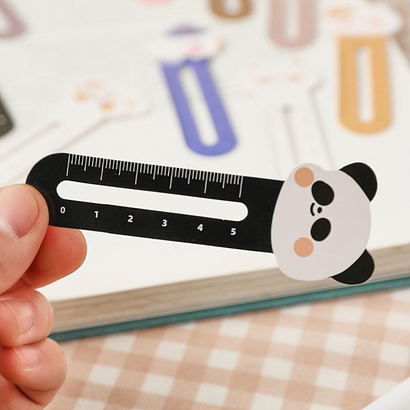 30pcs Cartoon Bookmark With Ruler Bookmarks Book Marker Clip For Students Gift