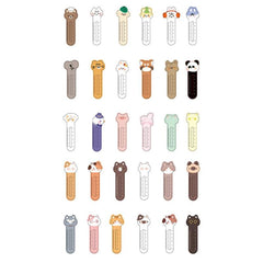 30pcs Cartoon Bookmark With Ruler Bookmarks Book Marker Clip For Students Gift