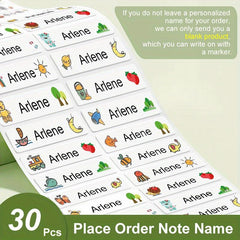 160pcs Personalized Label Transparent Custom Name Sticker Waterproof