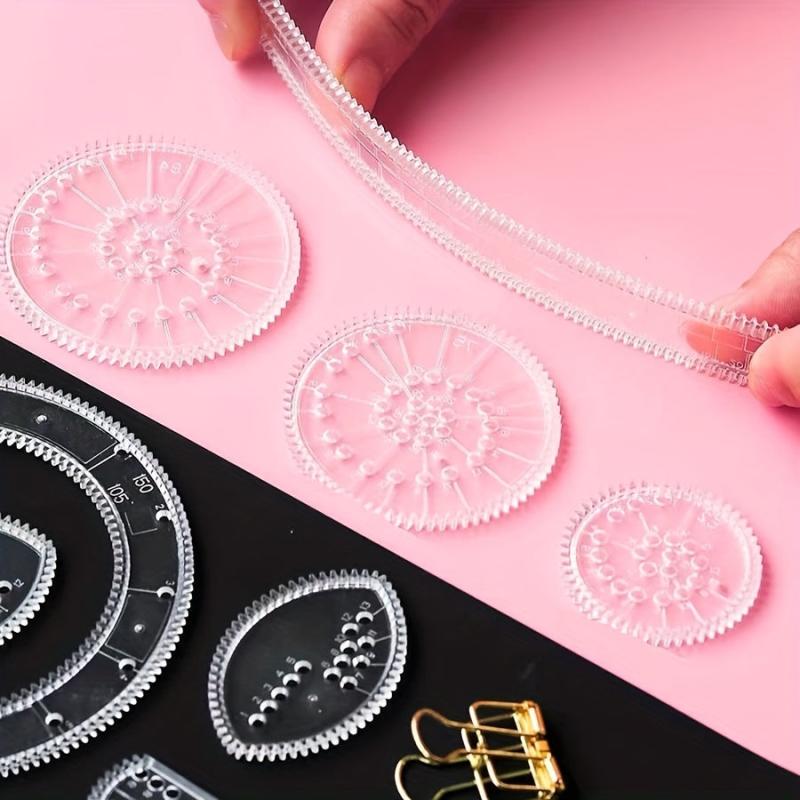 22pc Flower Ruler Set for Spiral Drawings