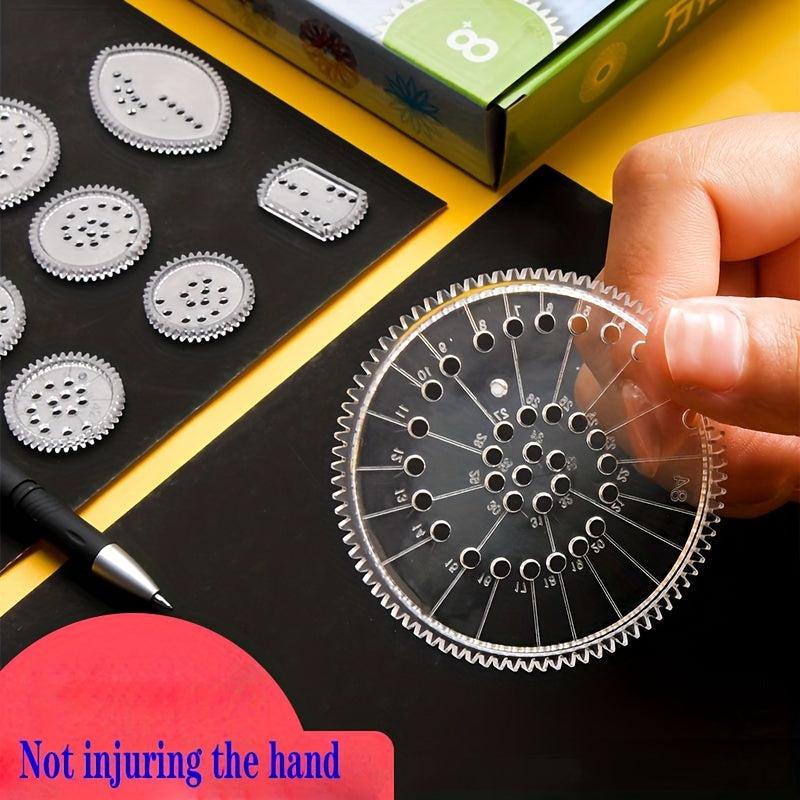 22pc Flower Ruler Set for Spiral Drawings