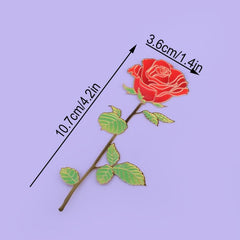 Metal Red Rose Bookmarks Valentines Teacher Women Girlfriend Graduation Mothers