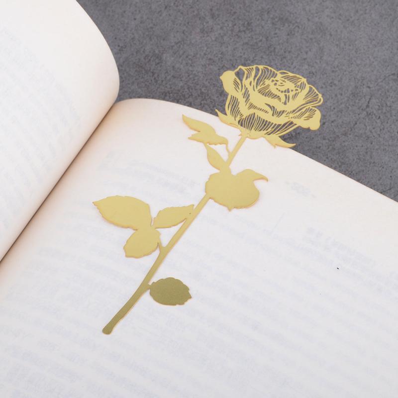 Metal Red Rose Bookmarks Valentines Teacher Women Girlfriend Graduation Mothers