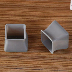8 PCS Chair Leg Cups Transparent Silicone Anti Slip Chair Leg Pads Caps