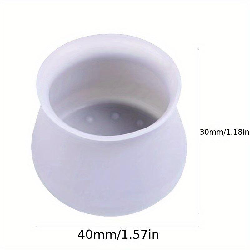 8 PCS Chair Leg Cups Transparent Silicone Anti Slip Chair Leg Pads Caps