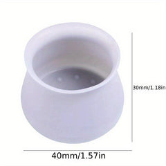 8 PCS Chair Leg Cups Transparent Silicone Anti Slip Chair Leg Pads Caps