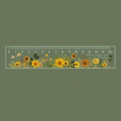 Plant Clear Ruler Acrylic School Ruler Centimeters