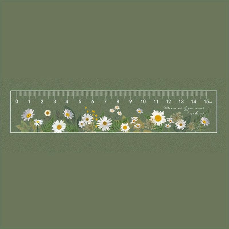 Plant Clear Ruler Acrylic School Ruler Centimeters