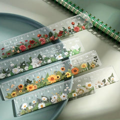 Plant Clear Ruler Acrylic School Ruler Centimeters