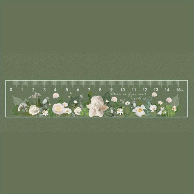 Plant Clear Ruler Acrylic School Ruler Centimeters