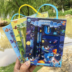 6pcs Stationery Set Christmas Presents Coin Wallet Portable Awards