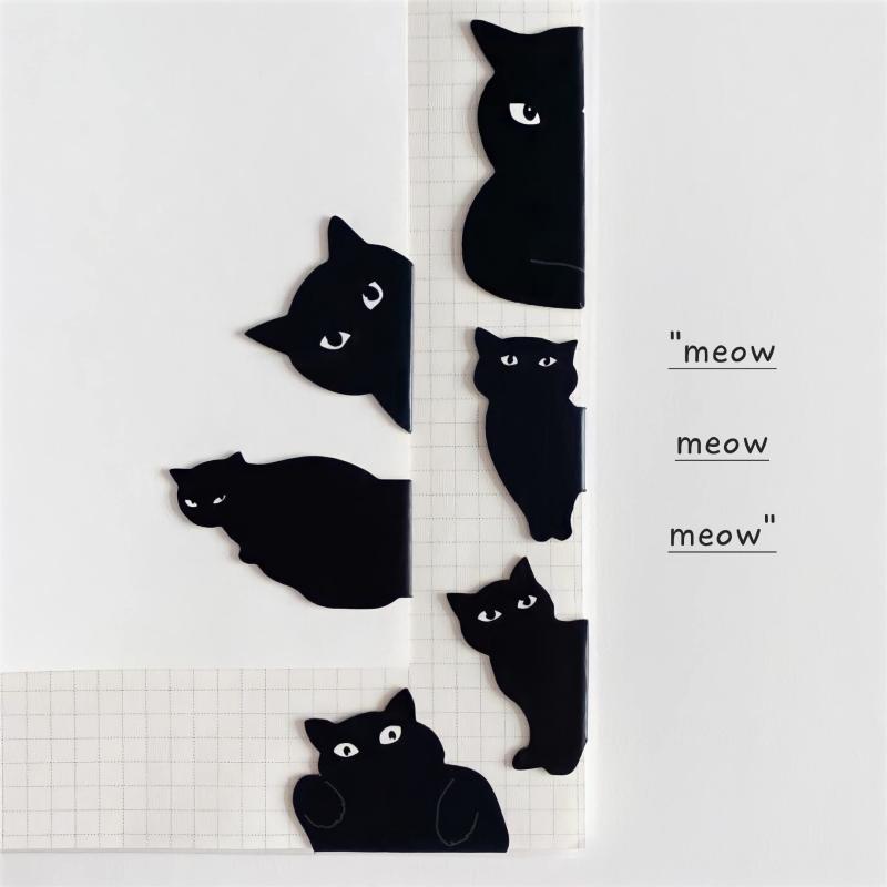 6 Cat Magnetic Bookmarks for Women - Cat Lover Book Markers