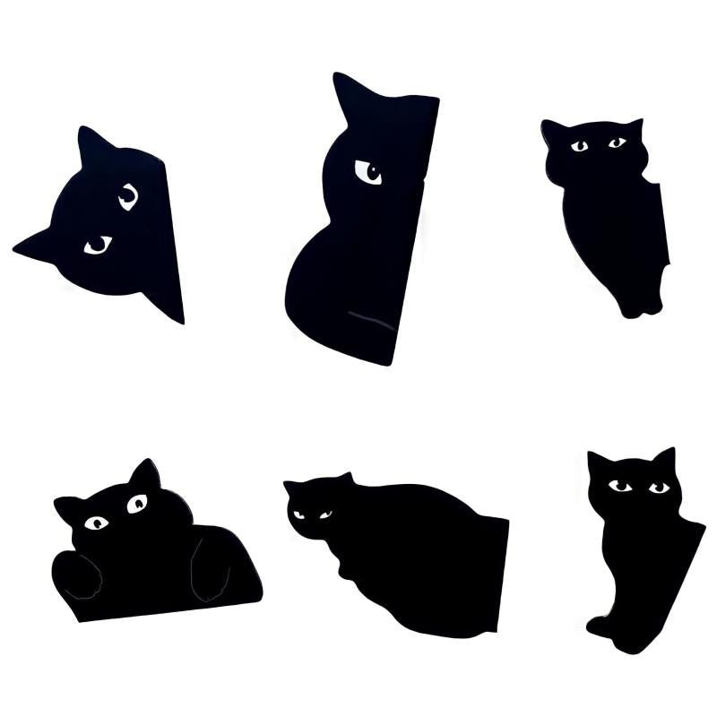 6 Cat Magnetic Bookmarks for Women - Cat Lover Book Markers