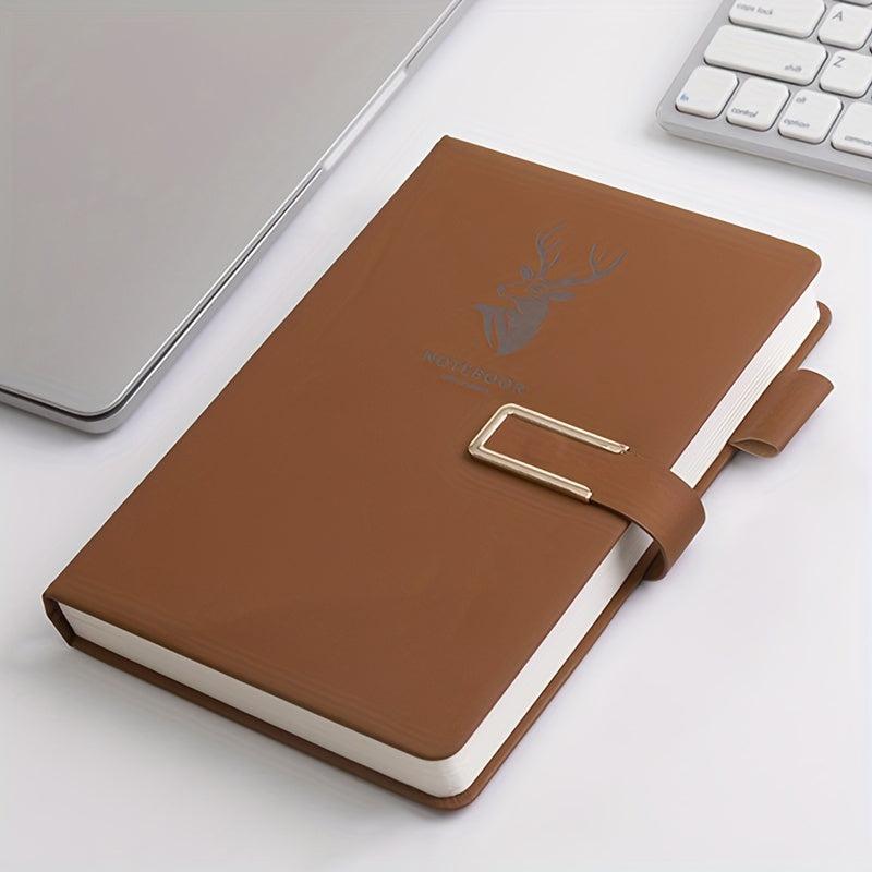 A5 Leather Buckle Soft Notebook for Office and Study