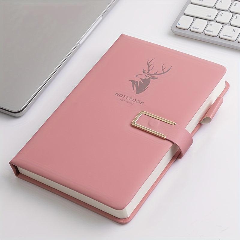 A5 Leather Buckle Soft Notebook for Office and Study