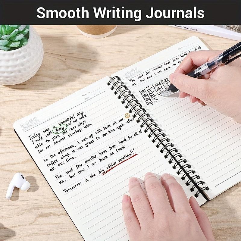 3pcs Spiral Lined A5 Notebook 60 Pages Hardcover Journal Notepad