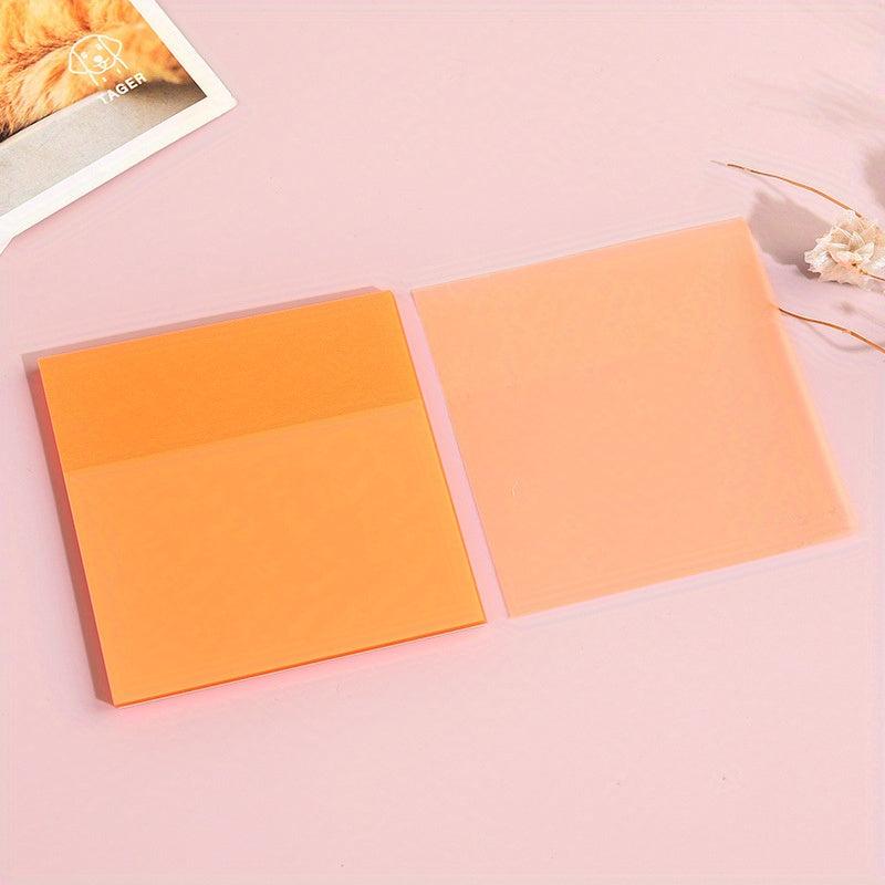 50 Sheets Transparent PET Memo Pad Sticky Notes School Supplies