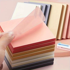 50 Sheets Transparent PET Memo Pad Sticky Notes School Supplies