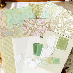 40pcs Vintage Scrapbook Paper for Crafting & Journaling